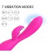 Conejito Vibrador Magic Stick con Pulsación Fucsia