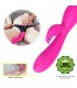 Conejito Vibrador Magic Stick con Pulsación Fucsia