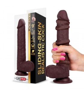 Slidy Dildo Realista Dual Layer Retráctil y Orientable 9