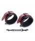 Esposas para Tobillos Acolchadas Ajustable Diamond Cuero Veg
