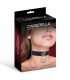 Collar con Doble Aro Cuero Vegano Talla Única